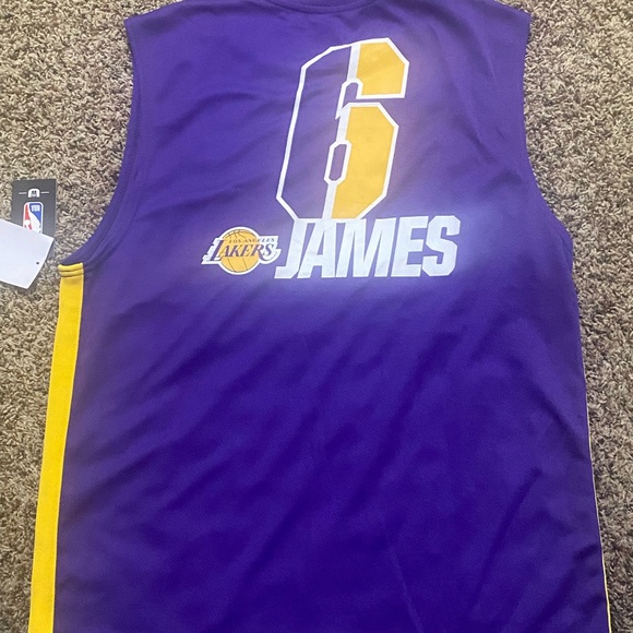 NBA LA Lakers LeBron James #6 Men’s Basketball Jersey Sleeveless XL. - Picture 2 of 9